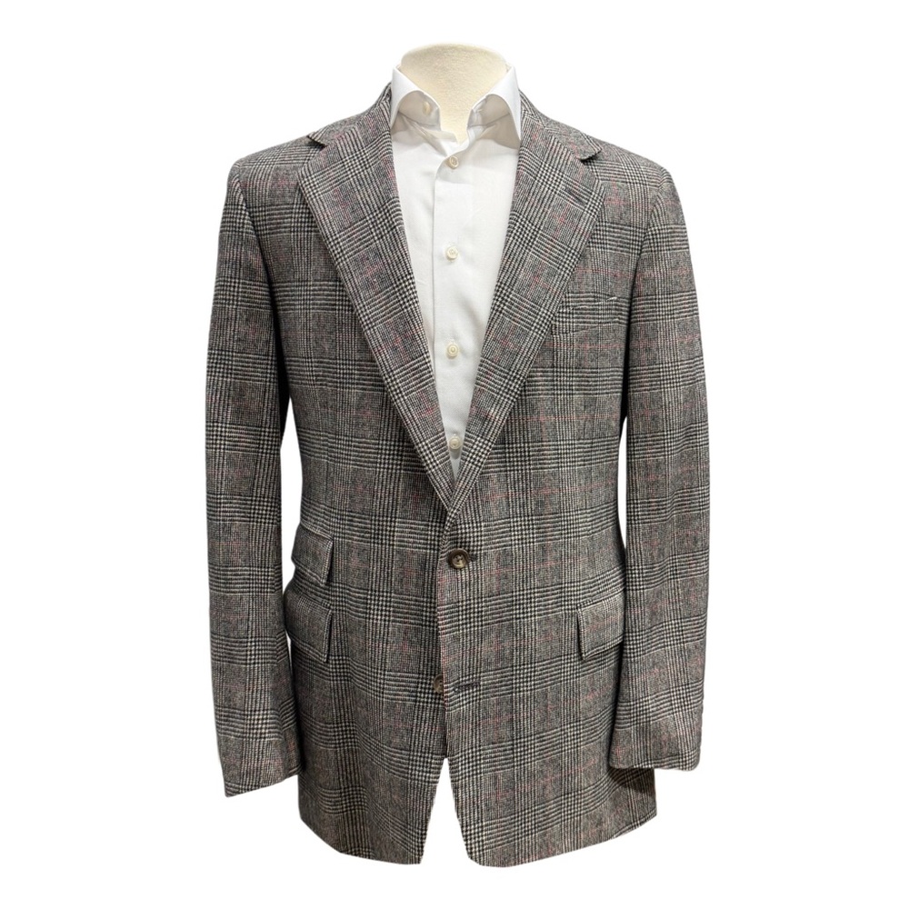 Gray Plaid Milled Wool Suit - Polo Ralph Lauren